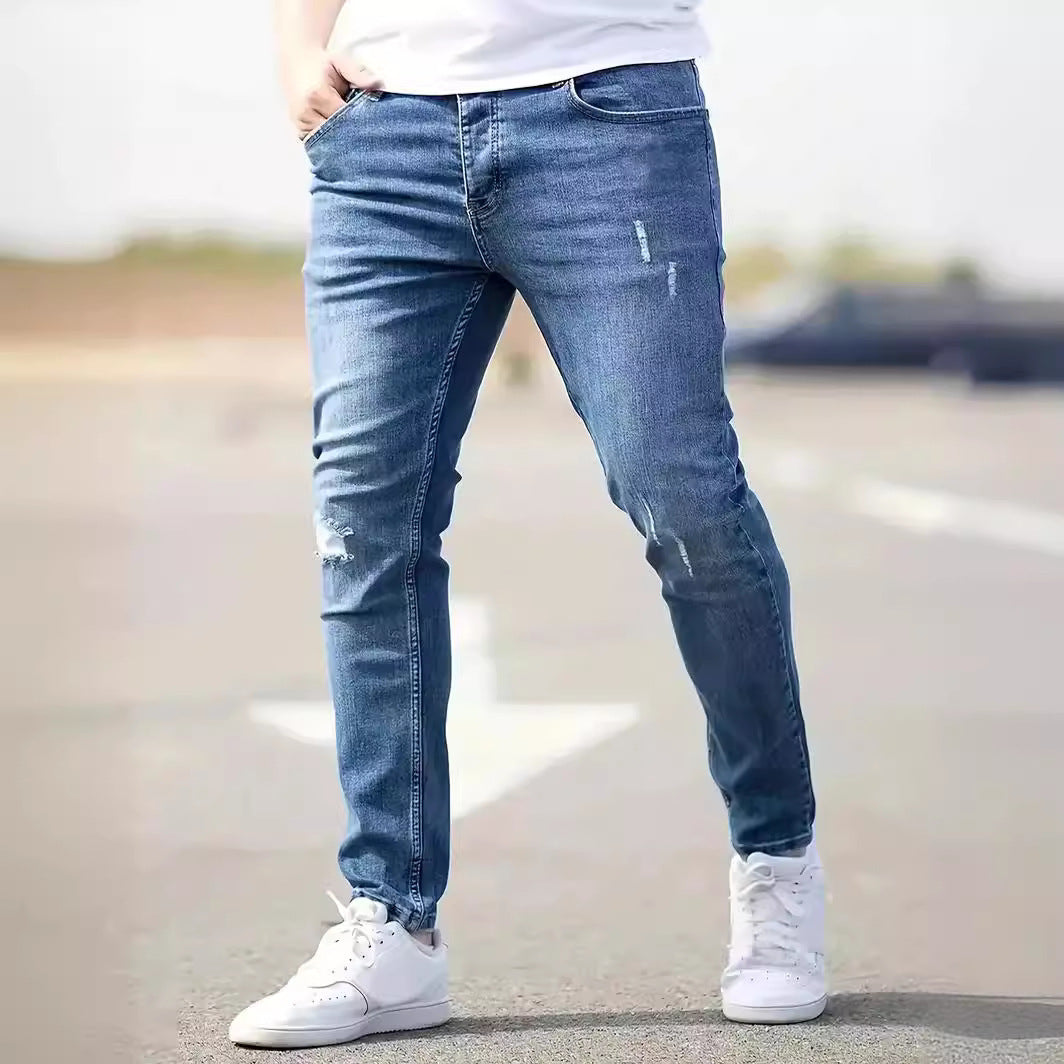 American-style Slim-fit Stretch Jeans - Nyaabs