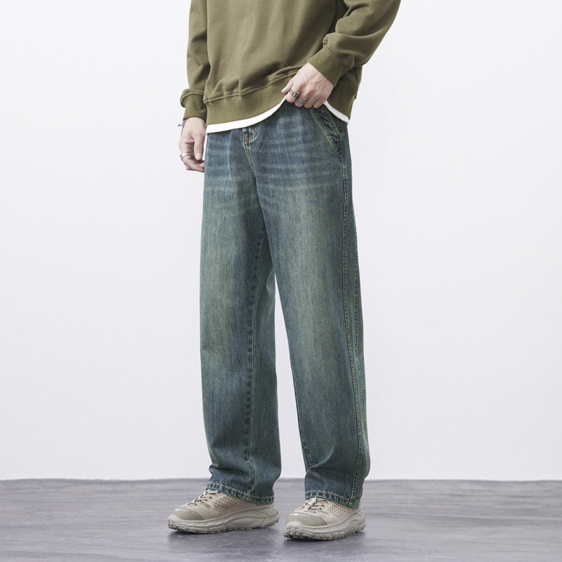 Men's Wide-leg High Street Loose Straight Casual Pants - Nyaabs