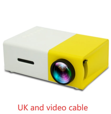 Portable Projector 3D Hd Led Home Theater Cinema HDMI-compatible Usb Audio Projector Yg300 Mini Projector - Nyaabs