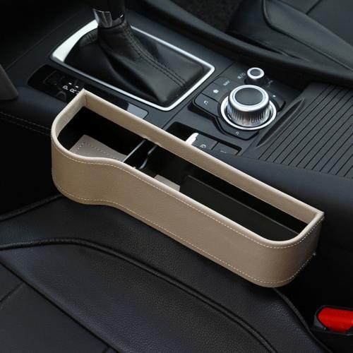 PU Car Organizer Seat Gap Storage Box Car Seat Side Slit for Wallet Phone Coins Cigarette Keys Cards Car Accessories - Nyaabs