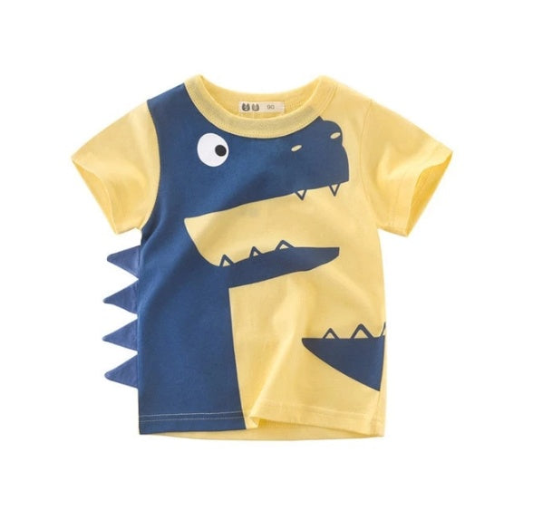 Children's Wear Summer New Korean Children's Boys Cotton T-shirt Men's Treasure In Children's Short Sleeves - Nyaabs