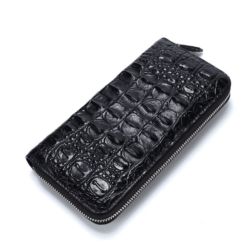 Skin Bone Leather Wallet Men's Long Hand - Nyaabs