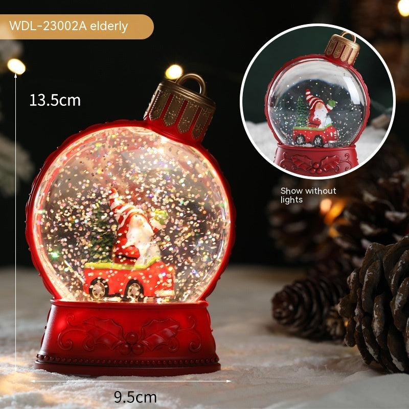 Christmas Holiday Decorations Luminous Simulation Flat Light LED Decoration Scene Layout Flame Light Home Decor - Nyaabs