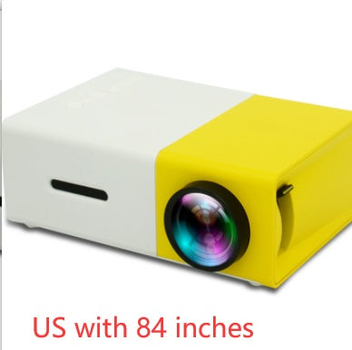 Portable Projector 3D Hd Led Home Theater Cinema HDMI-compatible Usb Audio Projector Yg300 Mini Projector - Nyaabs