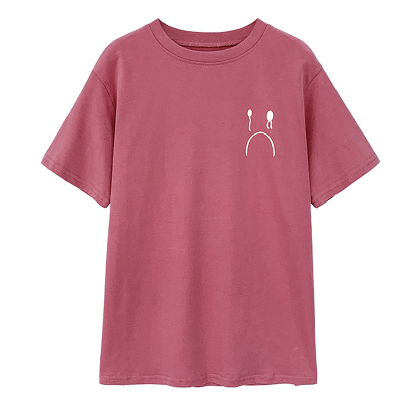 Loose Half Sleeve T-shirt Bottoming Shirt - Nyaabs