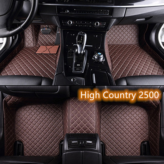 Fully Surrounded Car Leather Floor Mat Pad All Weather Protection - Nyaabs