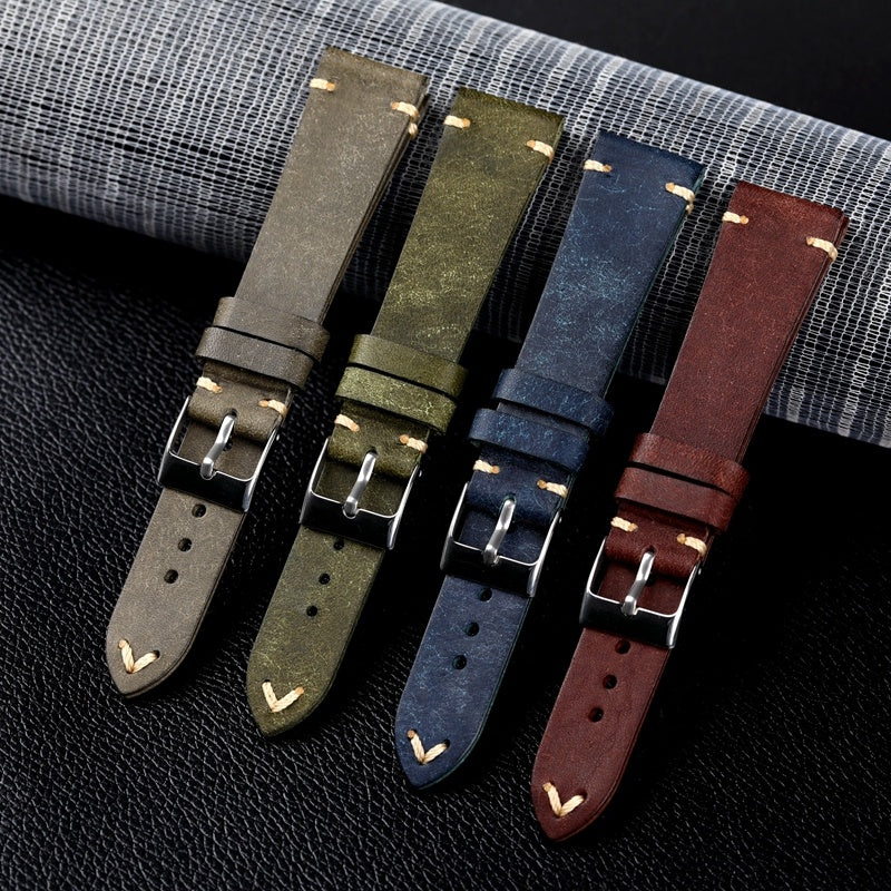 Hand Made Nubuck Leather Strap - Nyaabs