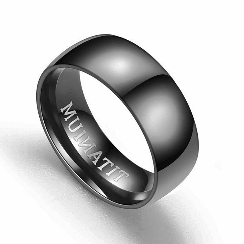 TITANIUM Titanium Steel Ring Men - Nyaabs