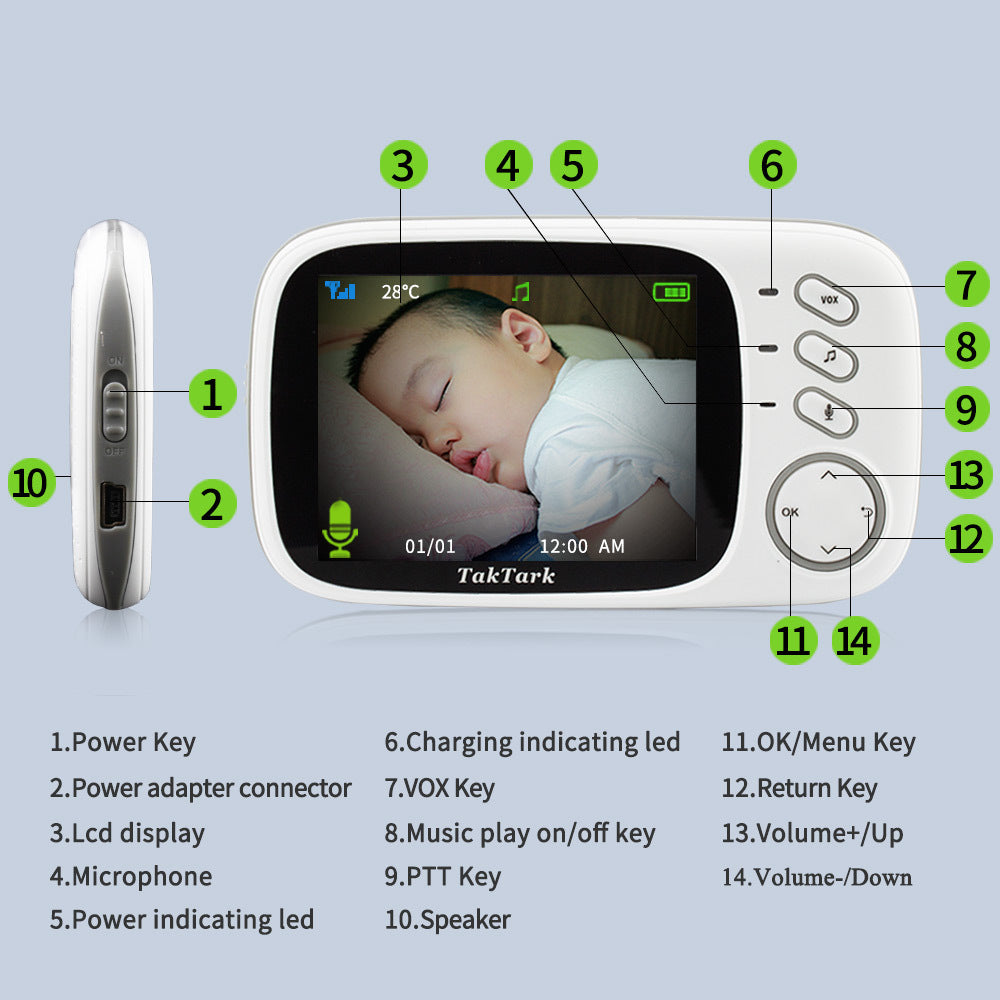 3.2 Inch Digital Baby Care Device - Nyaabs