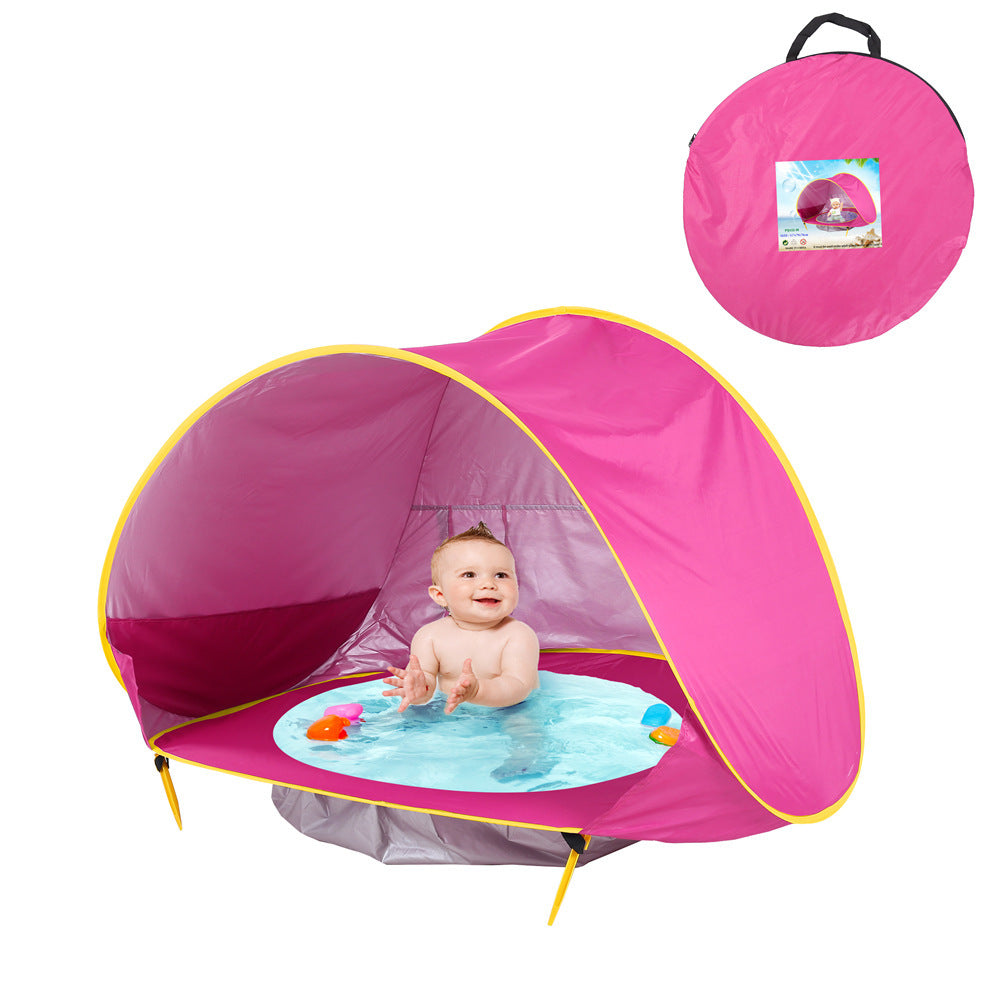 Baby Beach Tent Kids Outdoor Camping Easy Fold Up Waterproof  Up Sun Awning Tent UV-protecting - Nyaabs