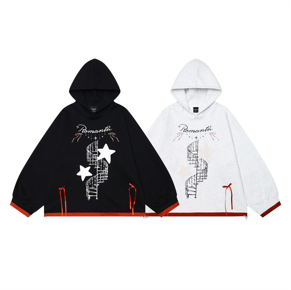 Tone Symbol Printed Hoodie Men And Women - Nyaabs