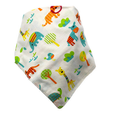 Baby Bibs Waterproof Triangle Cotton Cartoon Child Baberos Bandana Bibs Dribble Bibs Newborn Slabber Absorbent Cloth - Nyaabs