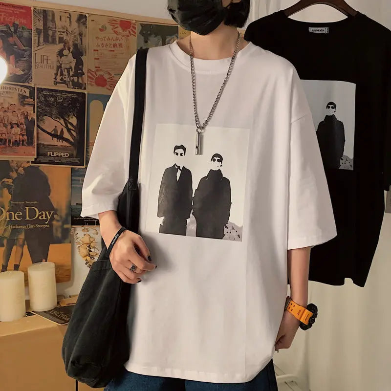 Korean Style Round Neck Short Sleeve Loose My Store