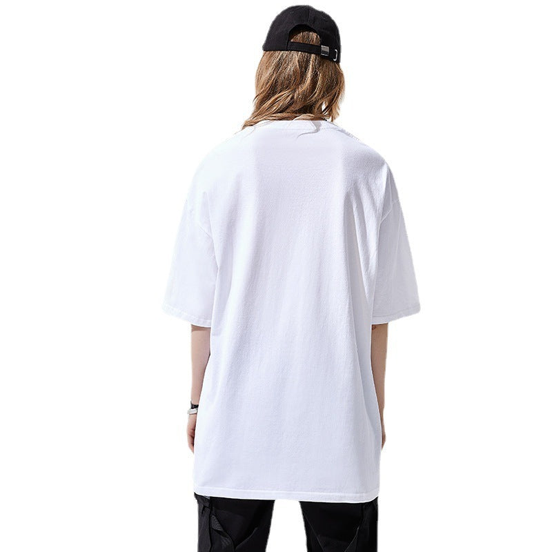 Cotton T-Shirt Comfortable Simple Short Sleeve - Nyaabs