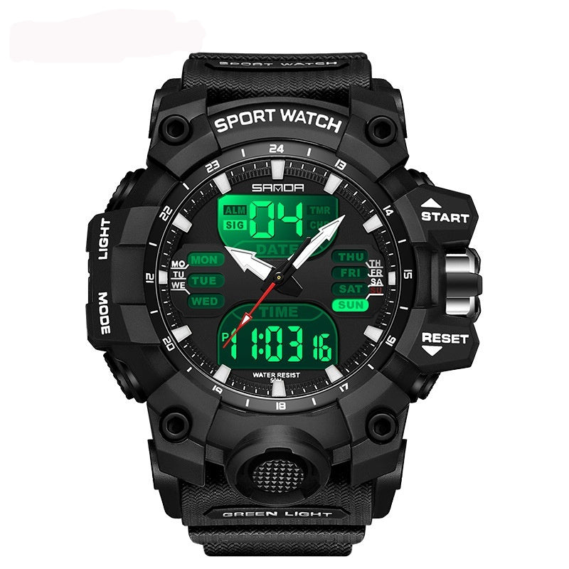 Multifunctional Men's Fashion Korean Style Waterproof Shockproof Transparent Watch - Nyaabs