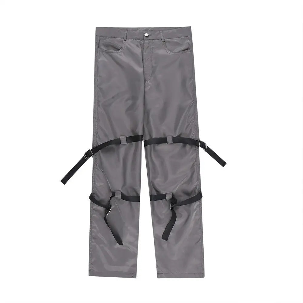 Men's Design Sense Loose Straight-leg Pants - Nyaabs