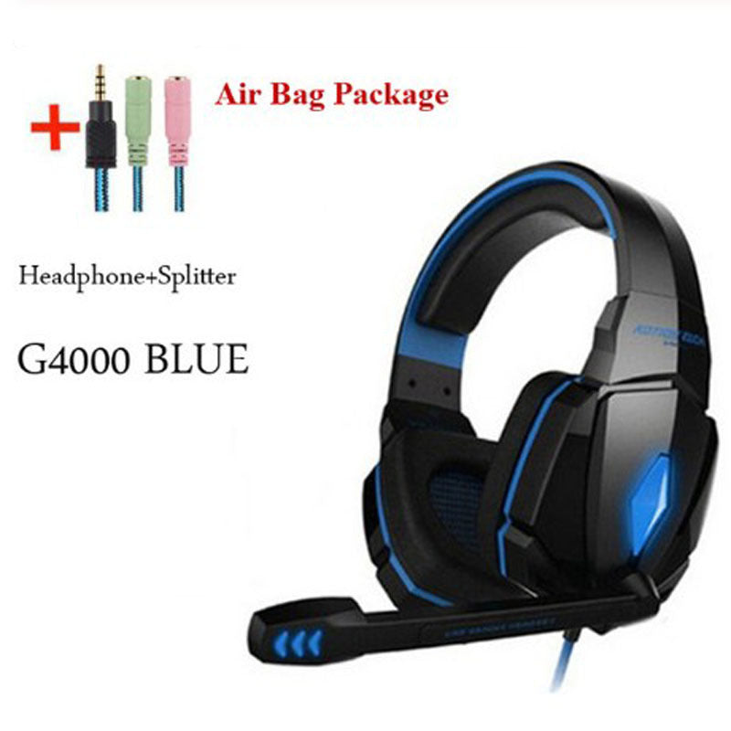 Wired Gaming Headset Headphones Surround Sound Deep Bass Stereo Casque Earphones With Microphone - Nyaabs