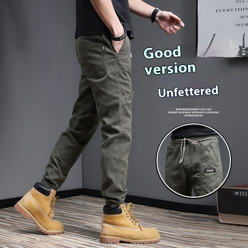 Men's Washed Stretch Casual Trousers nyaabs.com