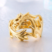 Flame Dragon Silver Ring Men - Nyaabs