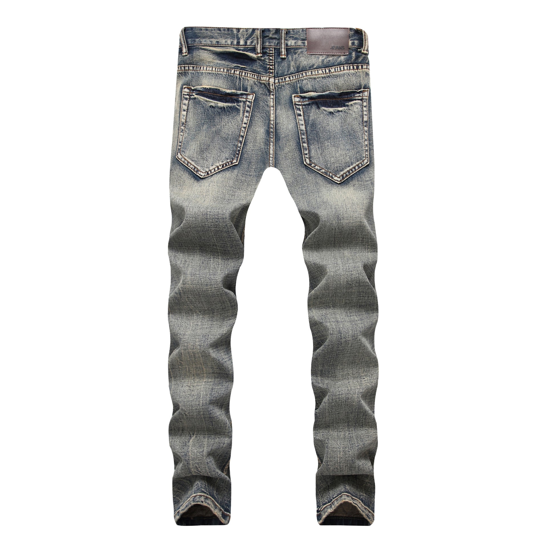 Men's Nostalgic Ripped Jeans Retro Fashion nyaabs.com