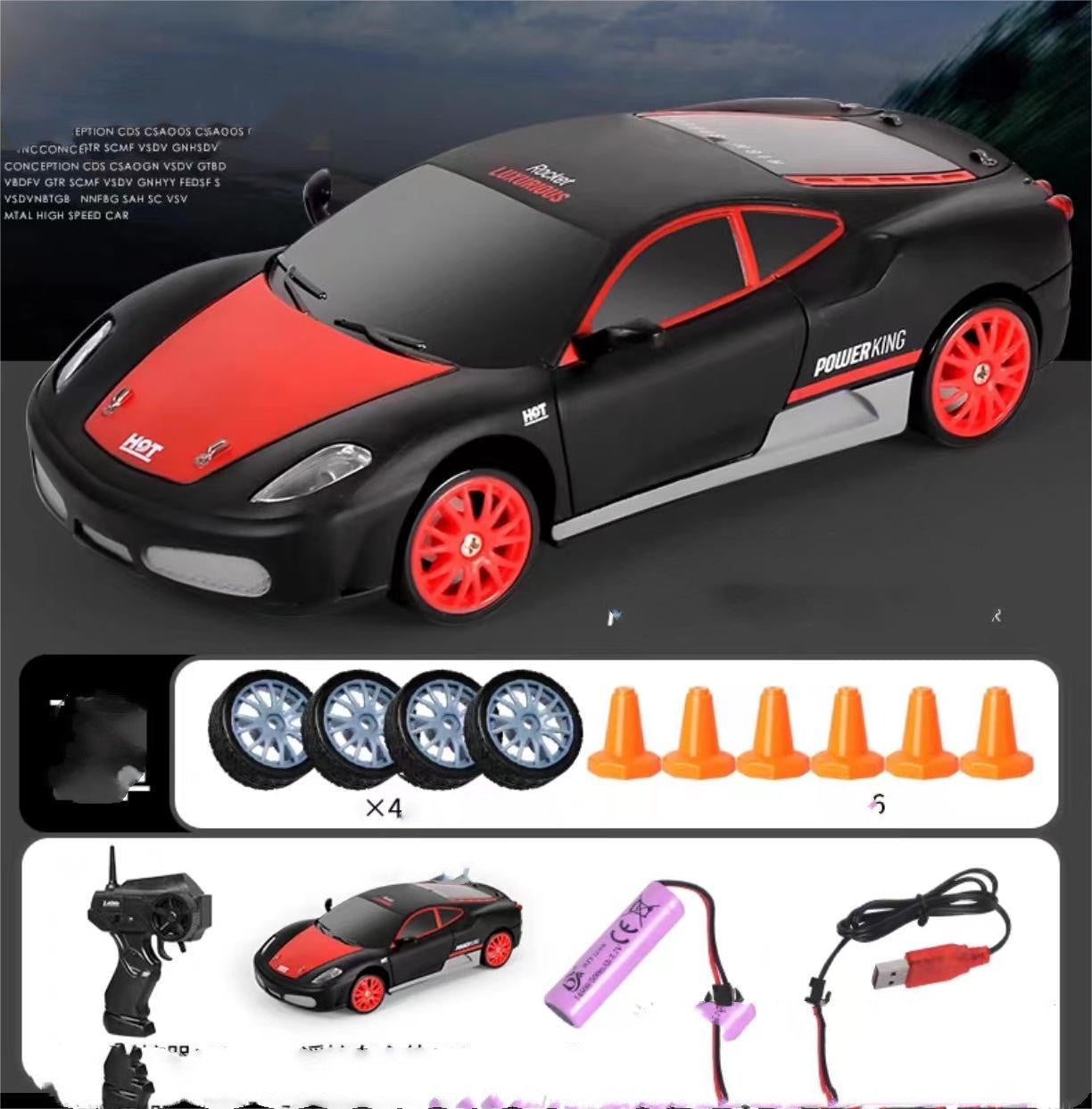 2.4G Drift Rc Car 4WD RC Drift Car Toy Remote Control GTR Model AE86 Vehicle Car RC Racing Car Toy For Children Christmas Gifts - Nyaabs