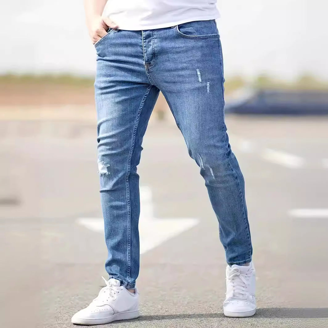 American-style Slim-fit Stretch Jeans - Nyaabs