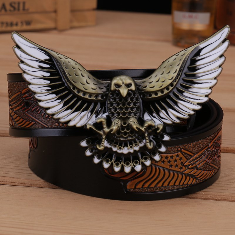 Western Men's Leather Personality Belt - Nyaabs