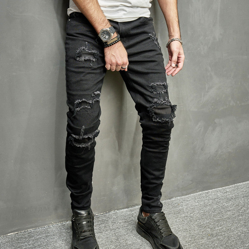 2023 Men's Stretch Skinny Jeans Casual Light Color - Nyaabs