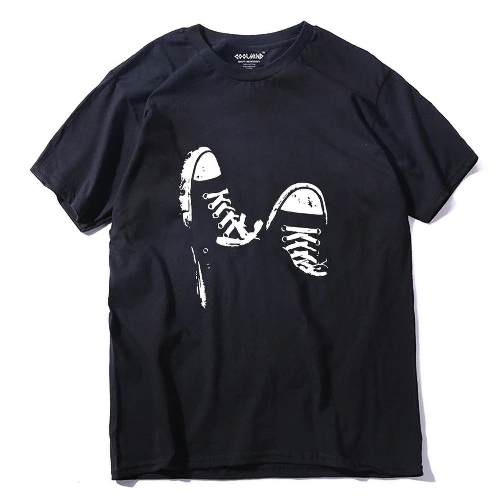 Casual short-sleeved skate T-shirt - Nyaabs