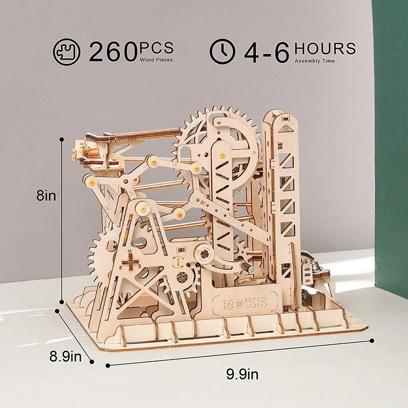 3D DIY Wooden Puzzle Roller Coaster Children's Toys - Nyaabs