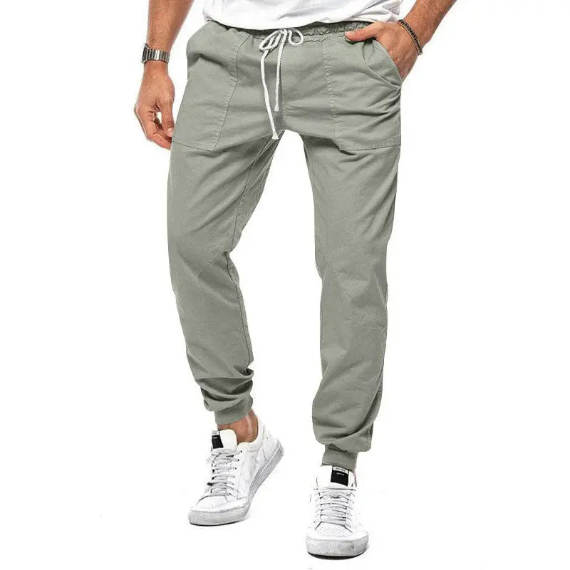 Spring And Autumn Men's Casual Pants Loose Tappered Trousers Leisure Sports Outdoor Overalls - Nyaabs