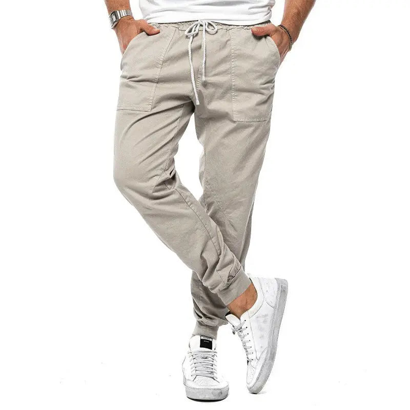 Spring And Autumn Men's Casual Pants Loose Tappered Trousers Leisure Sports Outdoor Overalls - Nyaabs