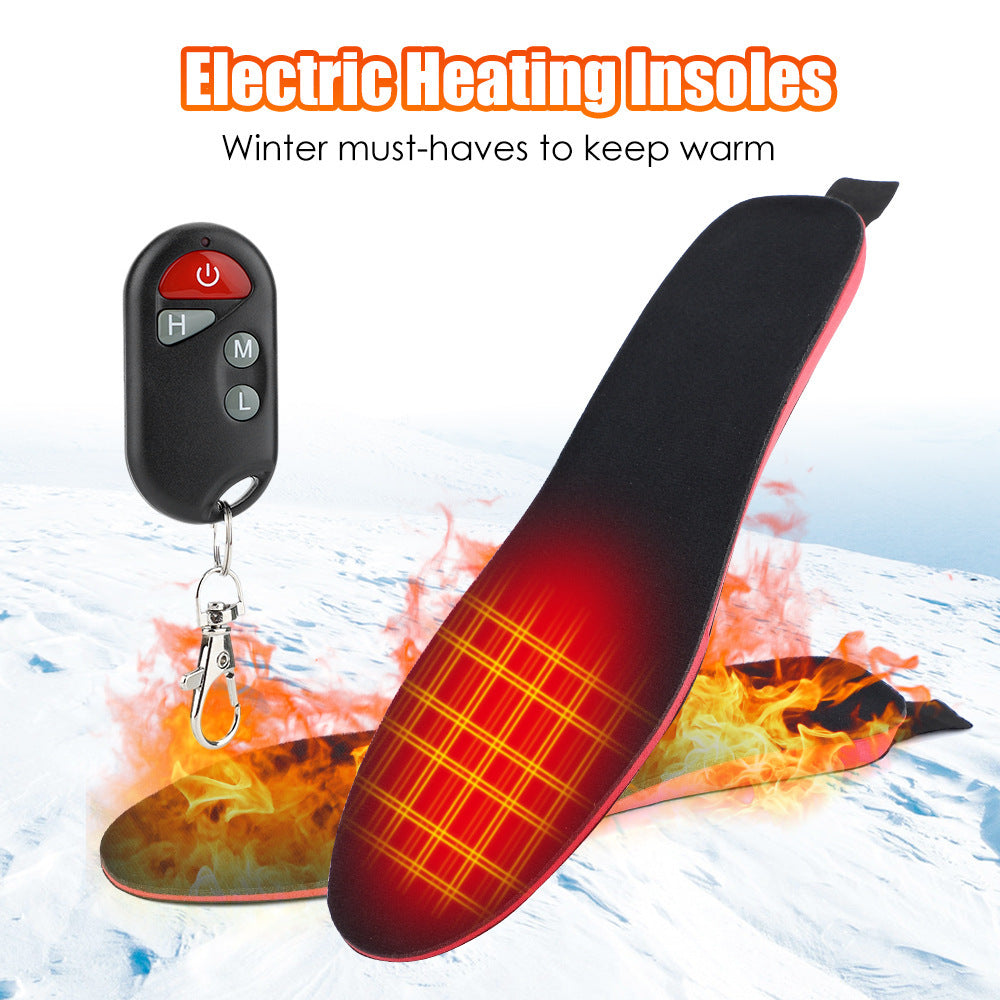 Heated Insoles For Men Women Rechargeable Heating Boot Insole Feet Warmer Pads Cut To Any Size Heating Electric Heated Insoles - Nyaabs