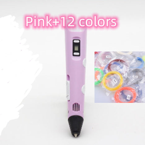 3D print pen 3D pen two generation graffiti 3D stereoscopic paintbrush children puzzle painting toys nyaabs.com