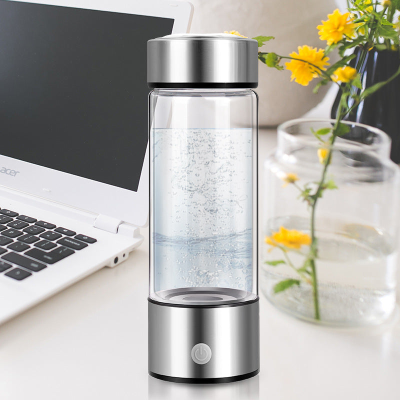 Hydrogen Water Bottles Electric Hydrogen Rich Water Generator Bottle New Technology Rechargeable Portable Antioxidant - Nyaabs