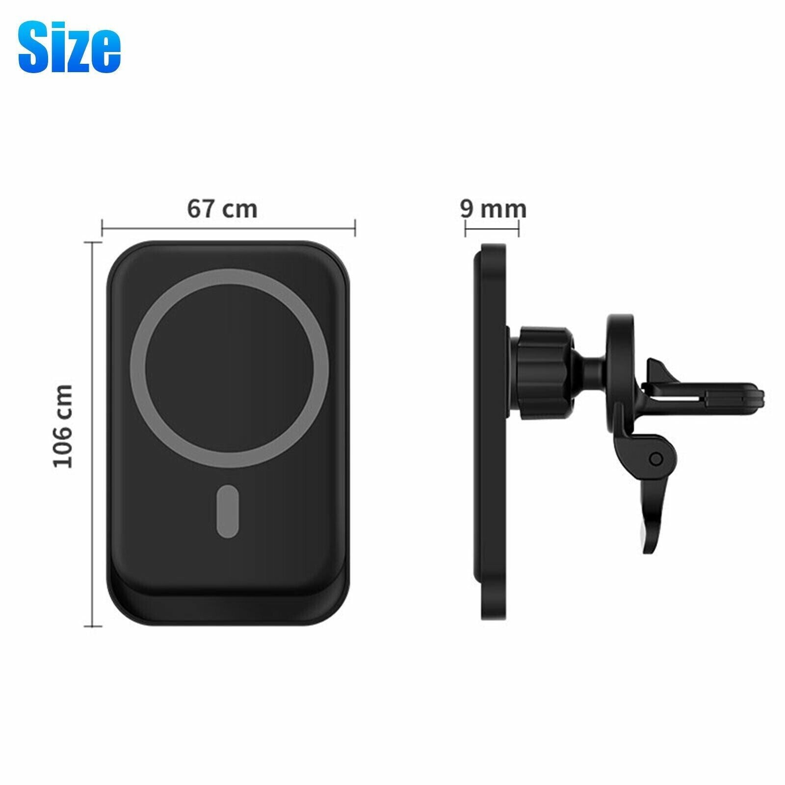 Magnetic Wireless Chargers Car Air Vent Stand Phone Holder Mini QI Fast Charging Station For Phone - Nyaabs