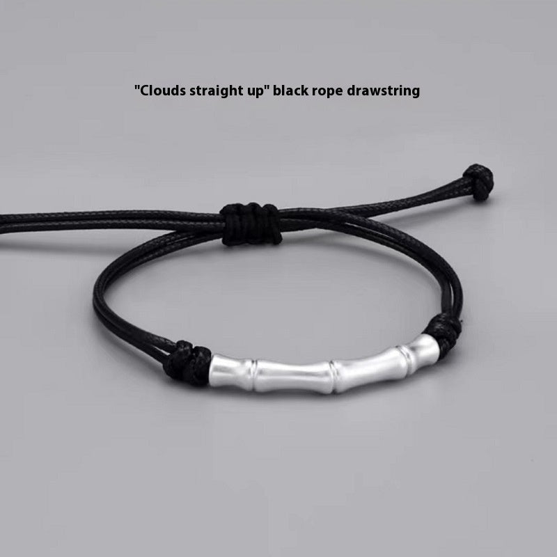 Fashion Sterling Silver Bamboo Bracelet For Men - Nyaabs