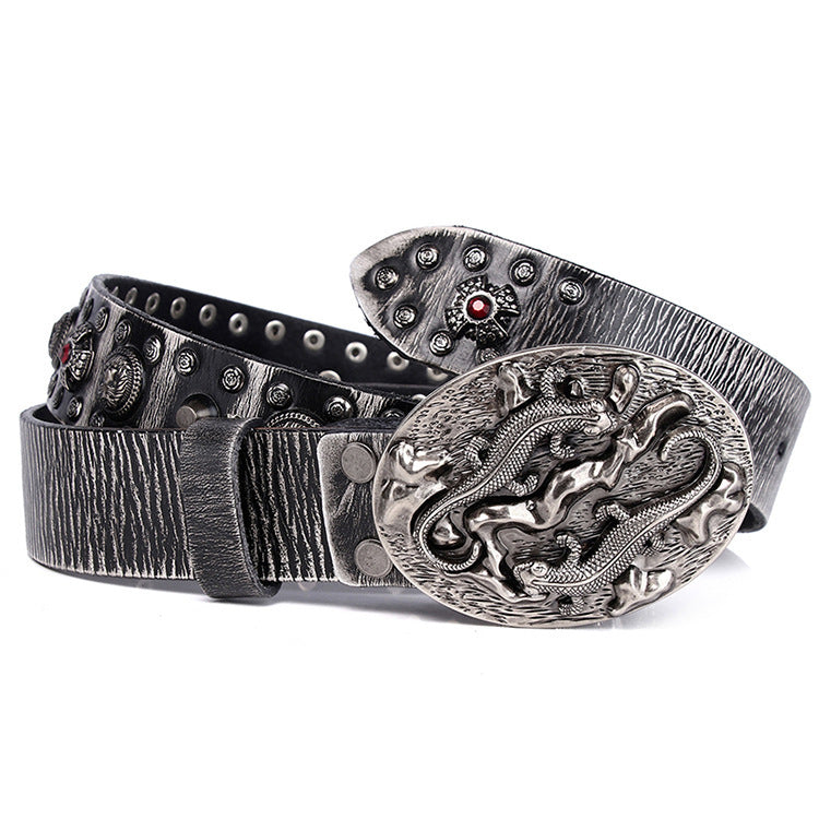 Punk Rivet Man Belt Show Trim Lady - Nyaabs