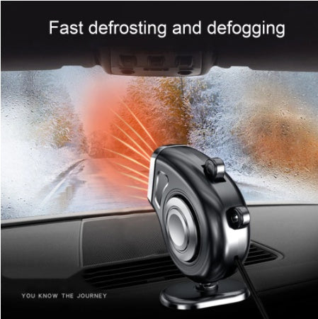 Warm Cold Dual Use Car Low Noise Defog Windscreen Fan Heater Demister Car Heater Fan Heater Window Mist Remover - Nyaabs