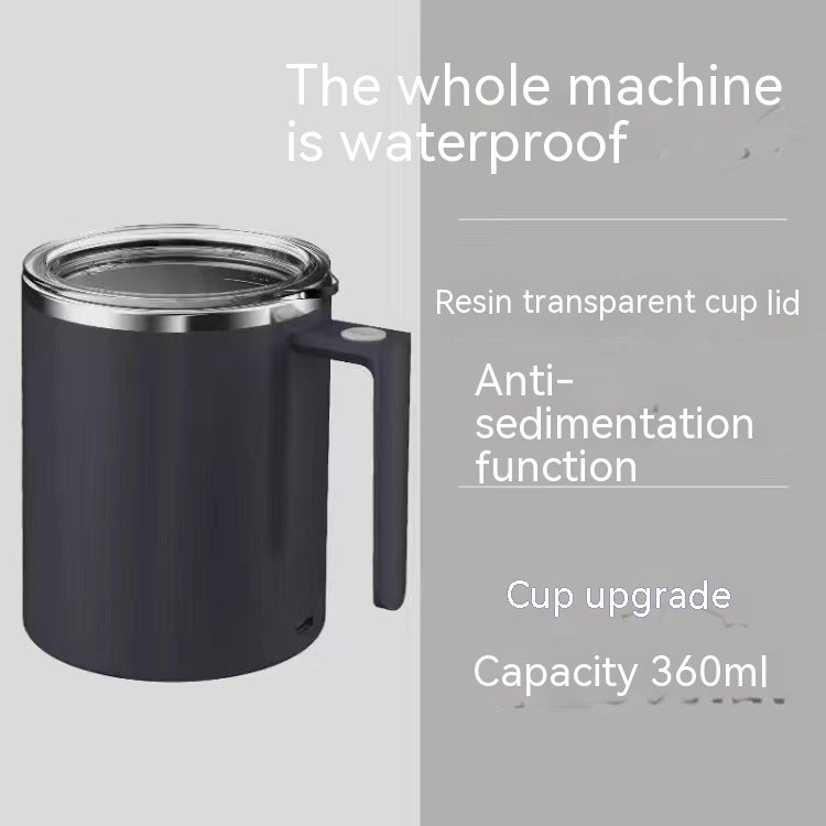 Portable Smart Magnetic Automatic Mixing Coffee Cup Rechargeable Rotating Home Office Travel Stirring Cup - Nyaabs