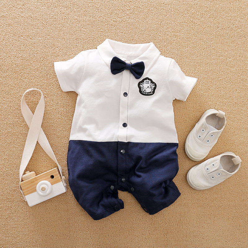 Gentleman's Baby Clothes, Long-sleeved Baby Clothes, Gentleman's Romper - Nyaabs