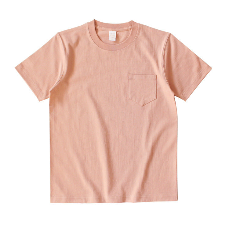 Japanese Retro Cotton Solid Color Tube Knit Short-sleeved T-shirt - Nyaabs