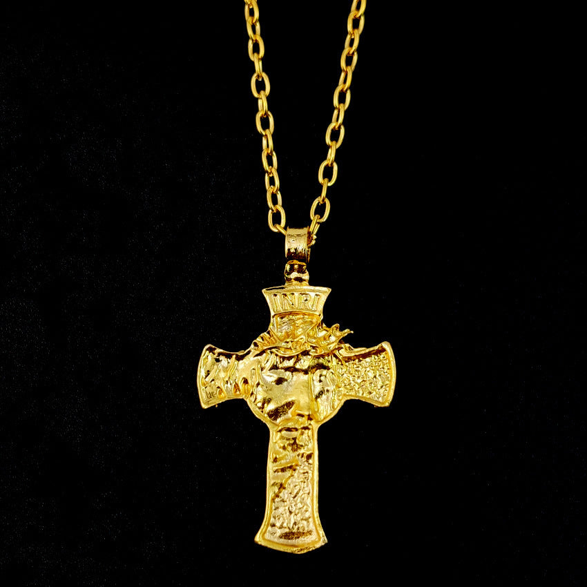 New Thorns Jesus Cross Necklace For Men - Nyaabs