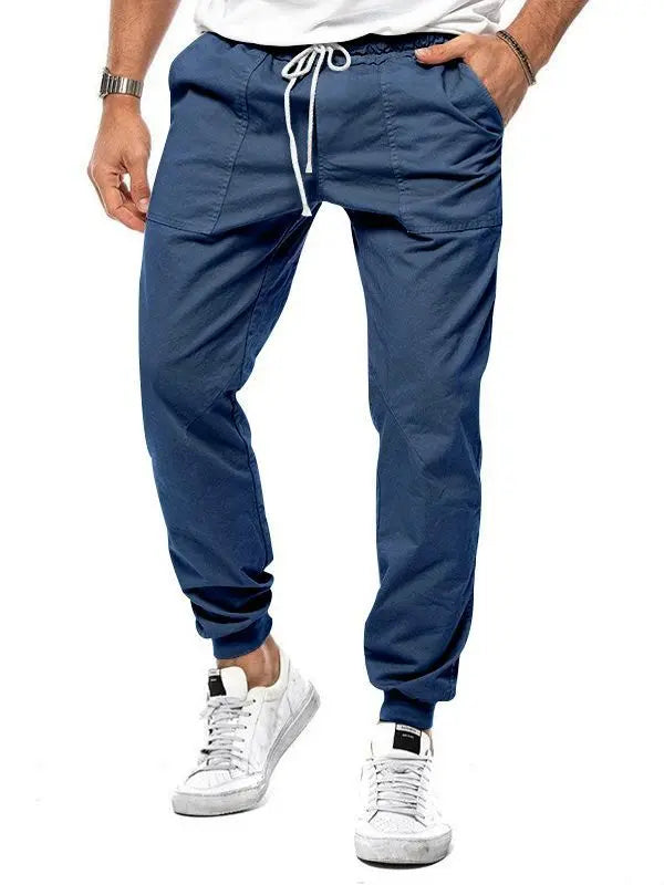 Spring And Autumn Men's Casual Pants Loose Tappered Trousers Leisure Sports Outdoor Overalls - Nyaabs