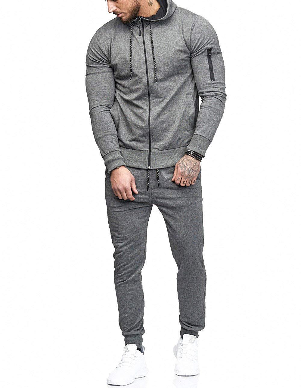 Men's sports suit fitness casual wear - Nyaabs