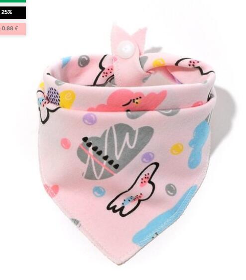 Baby Bibs Waterproof Triangle Cotton Cartoon Child Baberos Bandana Bibs Dribble Bibs Newborn Slabber Absorbent Cloth - Nyaabs