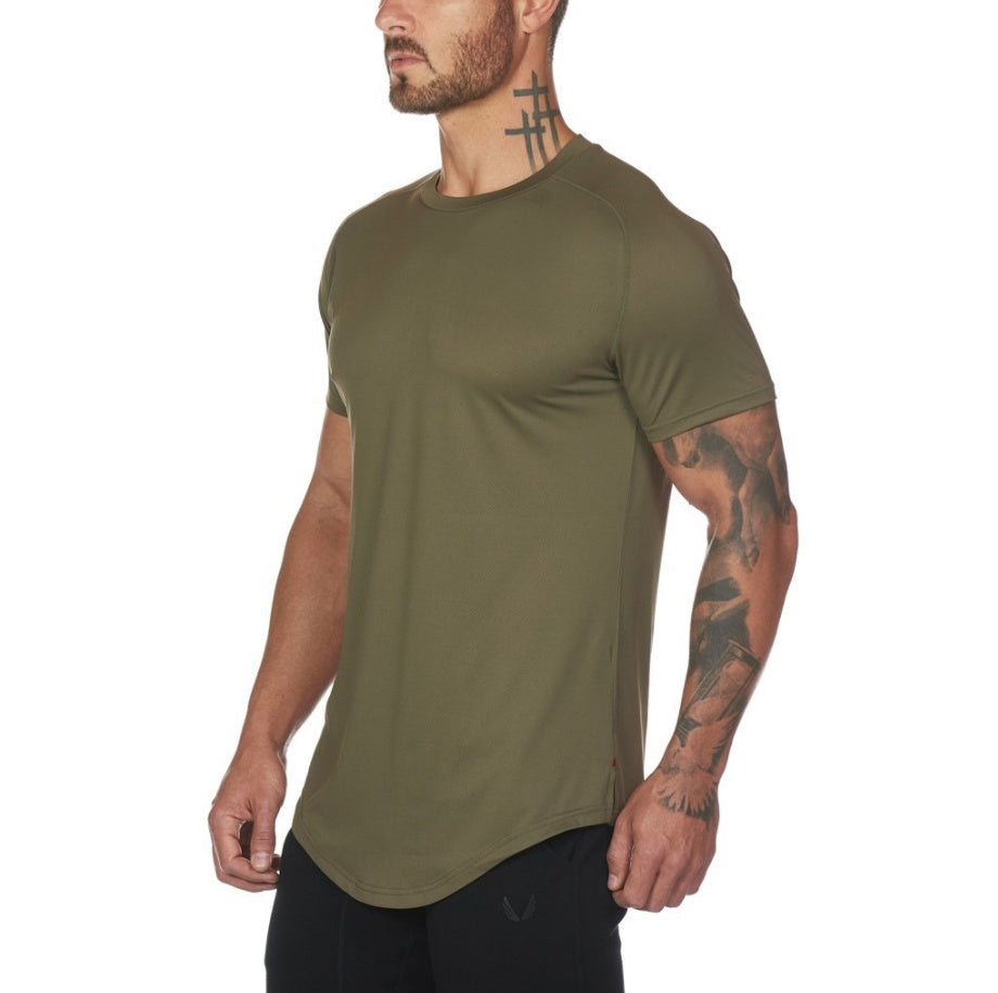 New Gym Wear Plain Shirts Custom Mens Fitness Sports Clothing - Nyaabs