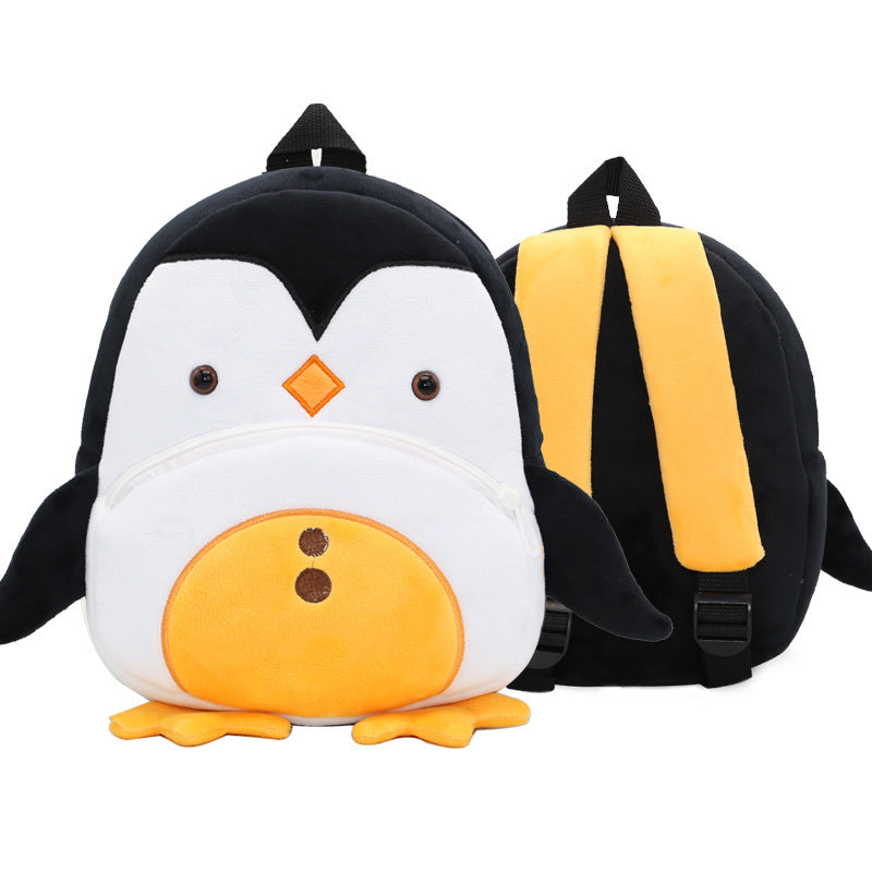 Cute Plush Backpacks Kindergarten Cartoon School Bags Children Animal Toys Bag - Nyaabs