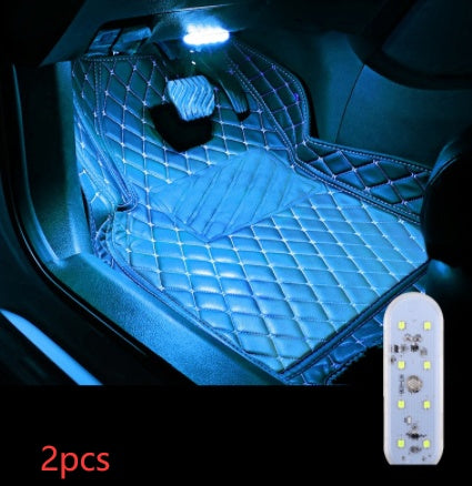 Touch-sensitive Usb Charging Atmosphere Lamp In Car - Nyaabs