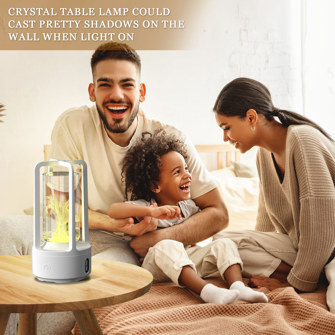 Creative 2 In 1 Audio Acrylic Crystal Lamp And Bluetooth Speaker Valentine's Day Gift Touch Night Lamp - Nyaabs